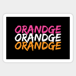 Orange with a "D" Magnet